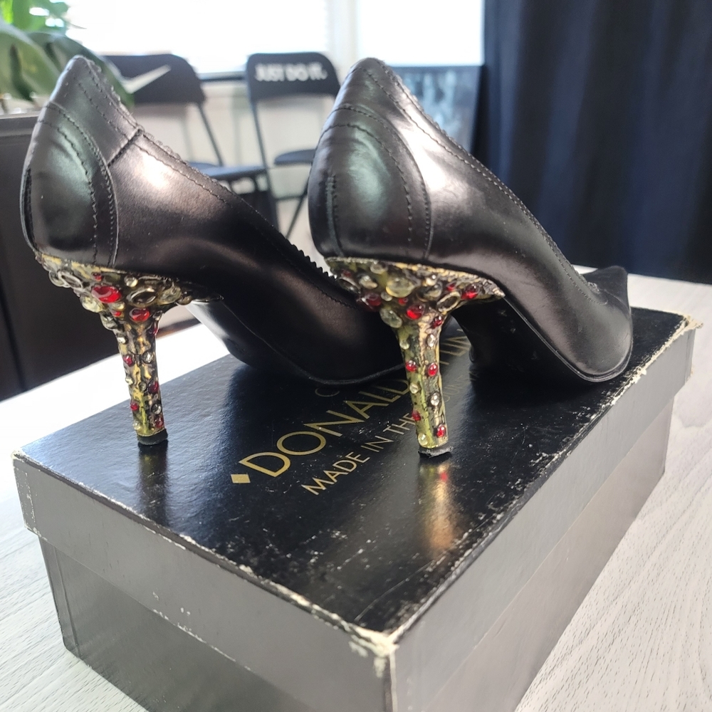 Vintage Black Pumps by Couture Donald J Pliner